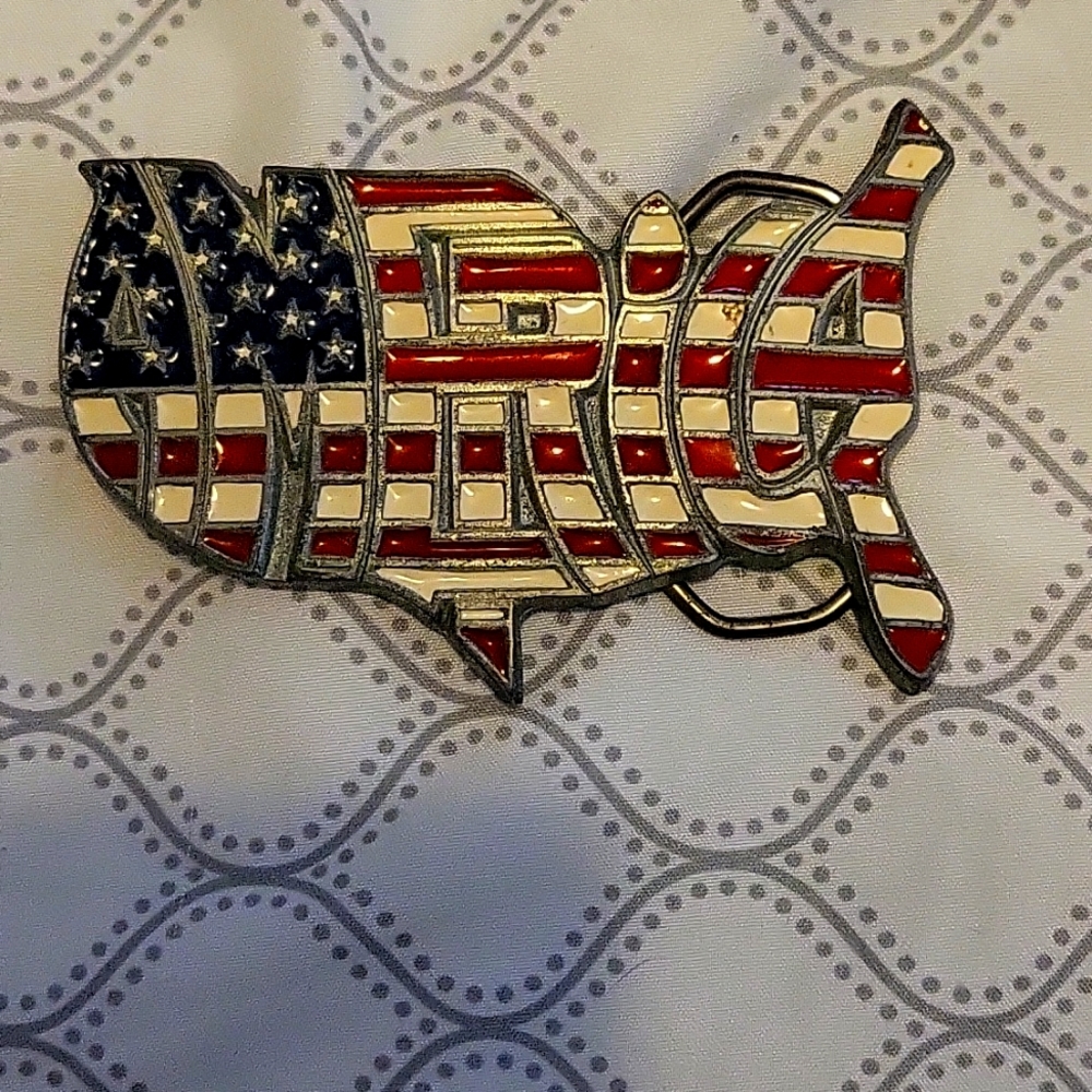 America Belt Buckle